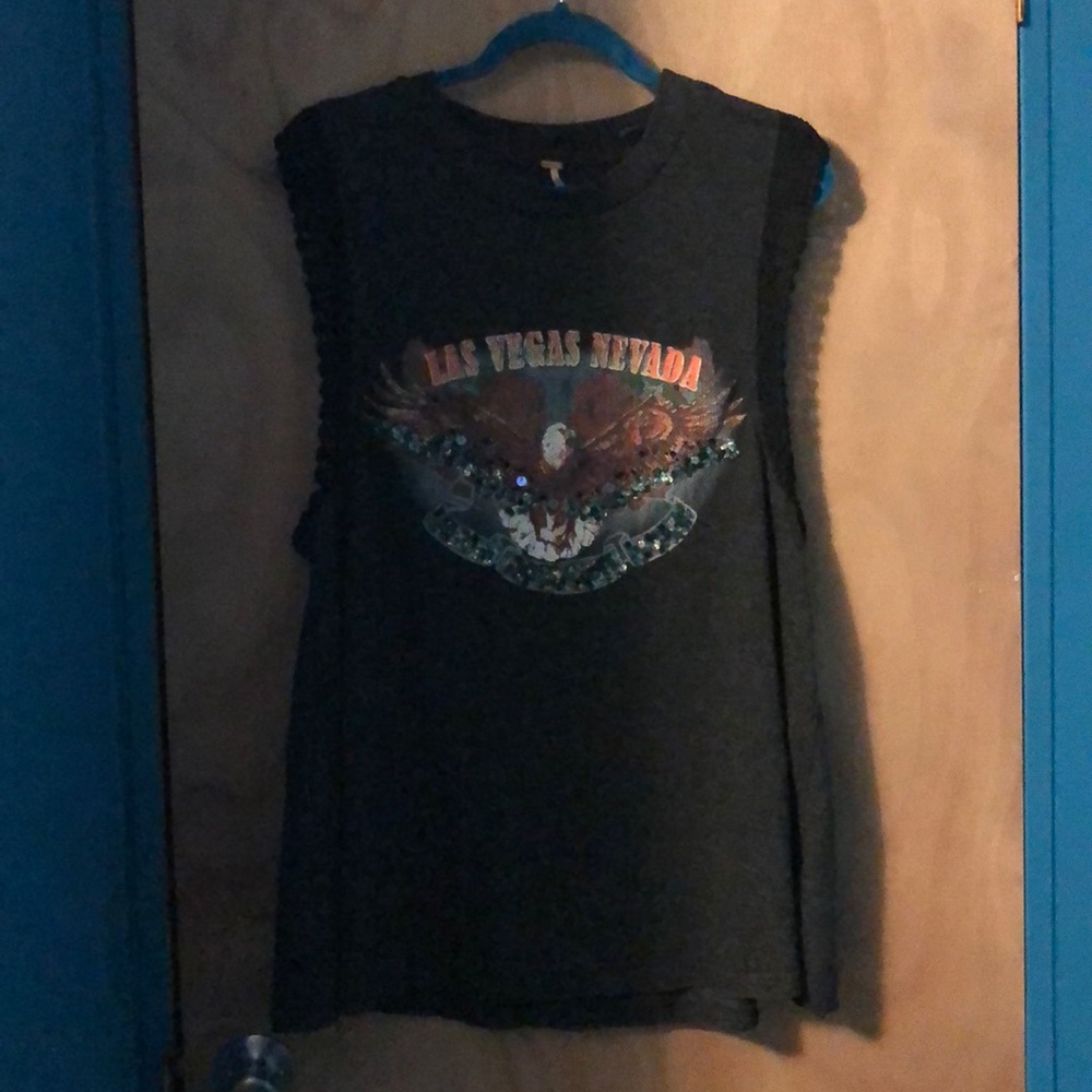 Free People Las Vegas embellished tank